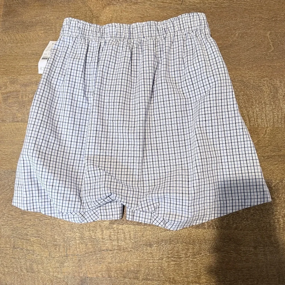 J Crew Boxer Shorts Blue White Pattern XS